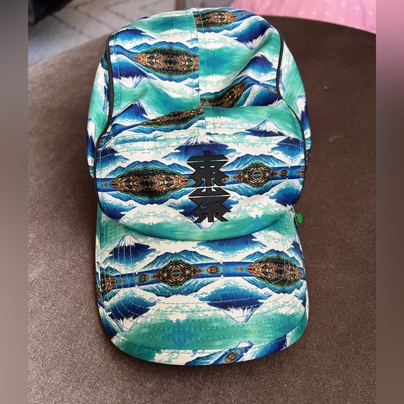 Nike AW84 5-Panel Tokyo Run Printed Adjustable Dri Fit Rare Hat Running Cap EUC - Picture 1 of 7